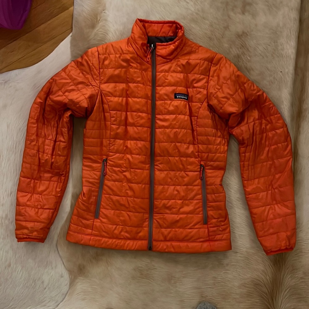 Patagonia Womens Nano Puff Jacket - orange - size medium